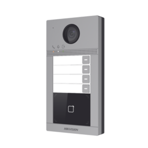 Videoportero IP 2 Megapixel / Llamada y Apertura Remota desde App Hik-Connect (Requiere monitor )/ PoE / Exterior IP65 + Antivandalico IK08 / 4 Departamento / Apertura con Tarjeta / Soporta 2 Puertas y hasta 6 Monitores 4 DSKV8413WME1C LAT DER p