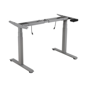 Base de Escritorio Motorizado Profesional / Altura Ajustable 60-125cm / Estructura Estable / Funcionamiento Suave / 3 Preset de Posiciones / Color Gris / Soporta hasta 100Kg de carga