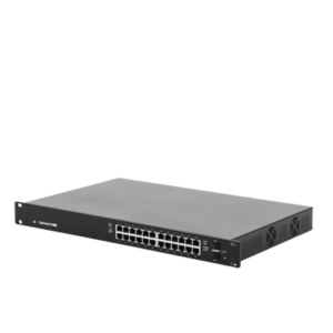 Switch EdgeMAX administrable de 24 puertos Gigabit con PoE+/PoE Pasivo 24V + 2 Puertos SFP, 250 W 2 ES24250W AD 1 p