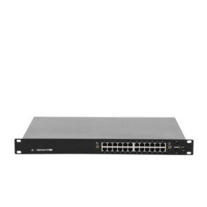 Switch EdgeMAX administrable de 24 puertos Gigabit con PoE+/PoE Pasivo 24V + 2 Puertos SFP, 250 W 4 ES24250W AD 3 p