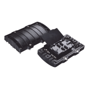 Caja de Distribución de Fibra Óptica Horizontal, hasta 48 empalmes, Exterior IP68 3 FITOSC320H8 AD 2 p
