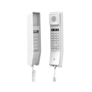 Teléfono IP Hotelero, 2 líneas SIP con 2 cuentas, codec Opus, IPV4/IPV6, color blanco, con gestión en la nube GDMS 3 GHP610 AD 2 p