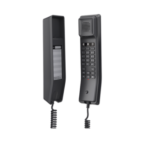 Teléfono IP Hotelero, 2 líneas SIP con 2 cuentas, codec Opus, IPV4/IPV6, color negro, con gestión en la nube GDMS 3 GHP611 AD 2 p