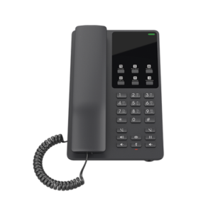 Teléfono IP Hotelero Wi-Fi, 2 líneas SIP con 2 cuentas, codec Opus, IPV4/IPV6, color negro, con gestión en la nube GDMS 3 GHP621W AD 2 p