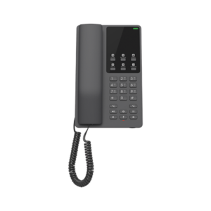 Teléfono IP Hotelero Wi-Fi, 2 líneas SIP con 2 cuentas, codec Opus, IPV4/IPV6, color negro, con gestión en la nube GDMS