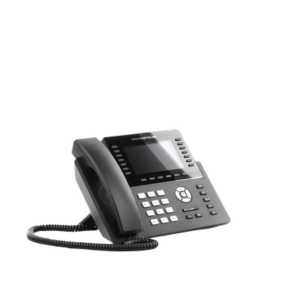 Teléfono IP Wi-Fi, Grado Operador, 14 líneas SIP con 6 cuentas, pantalla LCD 5", puertos Gigabit, Bluetooth, PoE, codec Opus, IPV4/IPV6 con gestión en la nube GDMS 4 GRP2650 AD 2 p