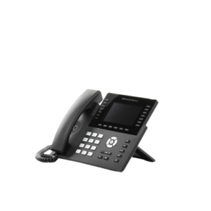 Teléfono IP Wi-Fi, Grado Operador, 14 líneas SIP con 6 cuentas, pantalla LCD 5", puertos Gigabit, Bluetooth, PoE, codec Opus, IPV4/IPV6 con gestión en la nube GDMS 6 GRP2650 AD 4 p