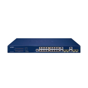 Switch Administrable PoE Capa 2 de 16 Puertos 10/100/1000 Mbps 802.3af/at, 4 Puertos SFP Gigabit, Hasta 240 W 2 GS421016P4C AD 1 p