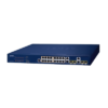 Switch Administrable PoE Capa 2 de 16 Puertos 10/100/1000 Mbps 802.3af/at, 4 Puertos SFP Gigabit, Hasta 240 W 8 GS421016P4C p