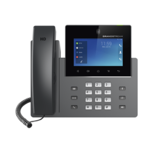 Teléfono IP Android 11, 16 líneas SIP con 12 cuentas, pantalla táctil  5", puertos Gigabit, Wi-Fi, Bluetooth, PoE, codec Opus, IPV4/IPV6 con gestión en la nube GDMS