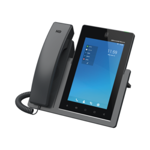 Teléfono IP Android 11, 16 líneas SIP con 16 cuentas, pantalla táctil 7", puertos Gigabit, Wi-Fi, Bluetooth, PoE, codec Opus, IPV4/IPV6 con gestión en la nube GDMS 5 GXV3470 AD 4 p