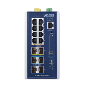 Switch Industrial Capa 3 de 8 Puertos 10/100/1000T PoE 802.3bt, 2 Puertos SFP 1 G/2.5 G, 4 Puertos SFP 10G, Instalación en Pared o Puerto DIN. 2 IGS63298UP2S4X AD 1 p