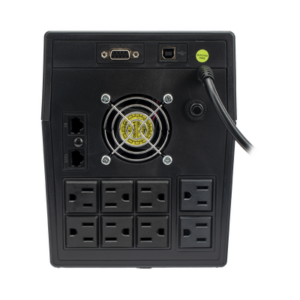 UPS 1500VA/900 W Pantalla LCD / Línea Interactiva 120Vca / 6 tomas 5-15R (4 Respaldadas) / Regulación de Voltaje / Protección RJ45 3 LP1500LCD AD 2 p