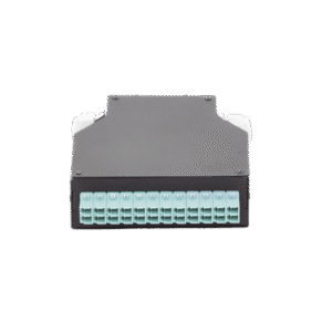 Distribuidor de Fibra Óptica para Riel Din, 12 Acopladores LC/UPC Duplex Multimodo con Charola de Empalme