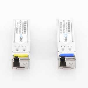 Transceptores Ópticos Bidireccionales SFP (Mini-Gbic) / Monomodo 1310 & 1550 nm / 1.25 Gbps / 1000BASE-BX / Conector LC/UPC Simplex / DDM / Hasta 3 km / 2 Piezas 4 LPSFPBD1G3 AD 3 p
