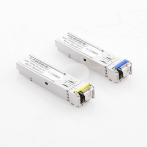 Transceptores Ópticos Bidireccionales SFP (Mini-Gbic) / Monomodo 1310 & 1550 nm / 1.25 Gbps / 1000BASE-BX / Conector LC/UPC Simplex / DDM / Hasta 5 km / 2 Piezas 3 LPSFPBD1G5 AD 2 p