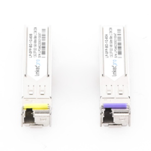 Transceptores Ópticos Bidireccionales SFP (Mini-Gbic) / Monomodo 1490 & 1550 nm / 1.25 Gbps / 1000BASE-BX / Conector LC/UPC Simplex / DDM / Hasta 80 km / 2 Piezas 4 LPSFPBD1G80 AD 3 p