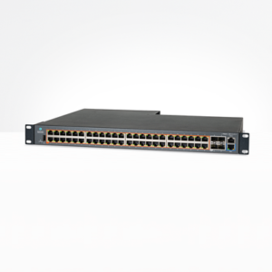 Switch PoE inteligente / cnMatrix EX2052R-P / PoE+ / 48 puertos x 1 Gps / 4 SFP+, fuente de alimentación extraíble 2 MXEX2052GXPA10 FRENTE p