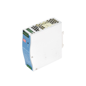 Fuente de poder industrial de 120 W, salida 24 Vcc, entrada 90~264 VCA, para montaje en riel DIN, 4 NDR12024 AD 3 p
