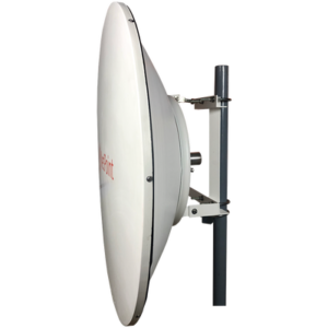 Antena Direccional / 4 ft / 5.9-7 GHz / Ganancia 36 dBi / SLANT de 45 ° y 90° / Ideal para radios (C060940C121C) / Incluye Jumpers con conector N-Macho a RPSMA / montaje y radomo incluido. 4 NP64 FRENTE p