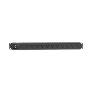 PDU Básico para Distribución de Energía, Enchufe de Entrada NEMA L5-20P, Con 12 Contactos NEMA 5-20R, Instalación Horizontal de 19in, 1UR, 20 Amp, 120 Vca