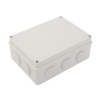 Caja Derivación-Conexión de Plástico (140 X 190 X 76 mm) con 10 Glándulas de Goma. Para Instalaciones Comerciales, Residenciales e Industriales. Incluye Tornillería para su Tapa. Funciona También como Registro. 6 PST1419ER p