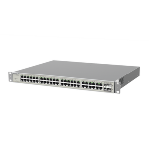 Switch Administrable Capa 3 con 48 puertos Gigabit PoE 802.3af/at + 4 SFP+ para fibra 10Gb, gestión gratuita desde la nube, 740W