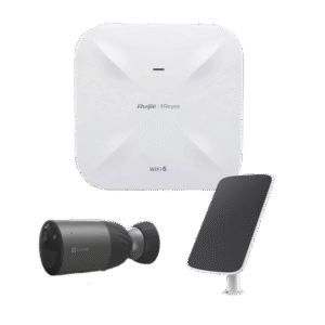 Kit de Cámaras Wi-Fi  con Access Point/ Incluye 1 Cámara de Batería  CS-BC1C / 1 Pane solar Mod. CS-CMT-SOLARPANEL-C / 1 Access Point RG-RAP6260(G)