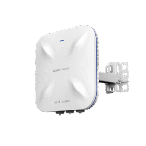Punto de Acceso Mesh Wi-Fi 6 Industrial para Exterior Omnidireccional 5.95Gbps, MU-MIMO 4x4, 360°, Filtros Anti Interferencia y Auto Optimización con IA, puerto eth 2.5G y SFP
