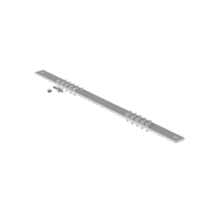 Barra de Conexión a Tierra, Para Rack de 19", Con 20 Orificios Para Conexión Rápida de Equipos, Incluye 20 Tornillos # 12-24 x 1/2" Instalados