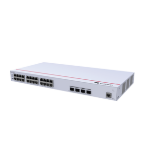 Switch de Distribución/Core Gigabit Administrable PoE Capa 3 / 24 puertos 10/100/1000 Mbps (PoE) / 4 Puertos 1GE SFP Uplink / ERPS / Rutas Estáticas / iStack / PoE Perpetuo / 400W / Administración Nube Gratis 2 S31024P4S AD 1 p