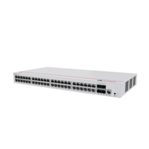 Switch de Distribución/Core Gigabit Administrable PoE Capa 3 / 48 puertos 10/100/1000 Mbps (PoE) / 4 Puertos 10GE SFP+ Uplink / ERPS / Rutas Estáticas / iStack / PoE Perpetuo / 380W / Administración Nube Gratis 4 S31048P4X AD 3 p