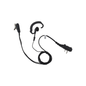 Micrófono de solapa con gancho suave para la oreja y fibra trenzada para puerto de accesorios Icom de 2 pines con tornillos 1 SPM330SEBF p 1