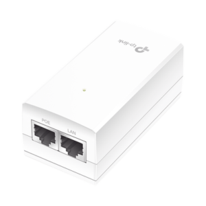 Inyector PoE Pasivo de 24V 2 puertos Gigabit 10/100/1000 Mbps / Plug and Play / Montaje en Pared