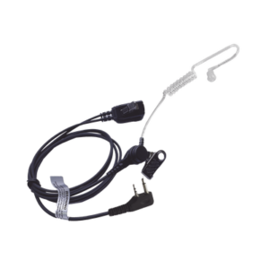 Micrófono - audífono de solapa con tubo acústico transparente para ICOM IC-F11/ 14/ 3021/ 3013/ 3103/ 3003/ 1100D/2100D/ICF200