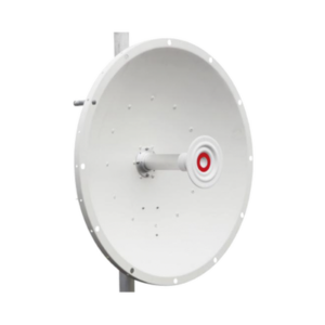 Antena direccional de 2ft, 5.9 a 7.1 GHz, Ganancia 30 dBi, Conectores RP-SMA Hembra, Polarización doble, incluye montaje para torre o mástil
