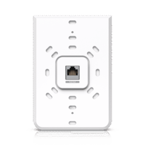 Access Point UniFi U6 In Wall/Montaje p/pared, WIFI 6 2.4 Y 5 Ghz, hasta 5.3 Gbps, 1 pto PoE In, 4 ptos secundarios (1 PoE Out) 5 U6IW AD 4 p