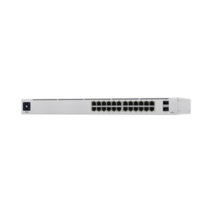 UniFi Switch USW-24-POE Gen2, Capa 2 de 24 puertos (16 puertos PoE 802.3af/at + 8 puertos Gigabit) + 2 puertos 1G SFP, 95W, pantalla informativa 2 USW24POE AD 1 p