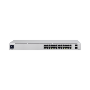 UniFi Switch USW-24-POE Gen2, Capa 2 de 24 puertos (16 puertos PoE 802.3af/at + 8 puertos Gigabit) + 2 puertos 1G SFP, 95W, pantalla informativa 3 USW24POE AD 2 p