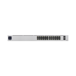 UniFi Switch USW-24-POE Gen2, Capa 2 de 24 puertos (16 puertos PoE 802.3af/at + 8 puertos Gigabit) + 2 puertos 1G SFP, 95W, pantalla informativa 1 USW24POE p