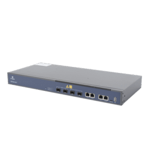OLT de 2 puertos GPON + 4 puertos Uplink (2 puertos Gigabit Ethernet + 2 puerto SFP/SFP+) , hasta 256 ONUS