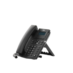 Teléfono IP empresarial para 2 lineas SIP con pantalla LCD, Códec Opus, conferencia de 3 vías, PoE. 6 X301P AD 5 p