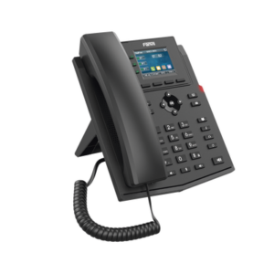 Teléfono IP Wi-Fi empresarial para 4 líneas SIP con pantalla LCD de 2.4 pulgadas a color, Opus y conferencia de 3 vías, PoE. 3 X303W AD 2 p