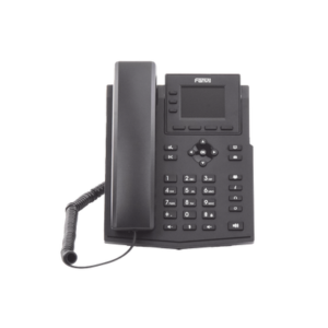 Teléfono IP Wi-Fi empresarial para 4 líneas SIP con pantalla LCD de 2.4 pulgadas a color, Opus y conferencia de 3 vías, PoE. 4 X303W AD 3 p