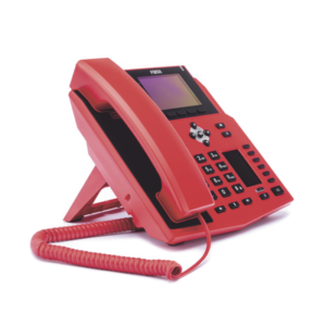 Teléfono IP Empresarial con Estándares Europeos, 16 lineas SIP con pantalla LCD de 3.5" a color, 6 teclas DSS/BLF, puertos Gigabit, IPv6, Opus y conferencia de 3 vías, PoE/DC (incluye fuente). 3 X5UR LAT DER p