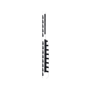Kit de Dedos Para Administración de Cables en Gabinetes FlexFusion™, de 42 o 45 UR,  Dedos de 100 mm de Longitud, Color Negro