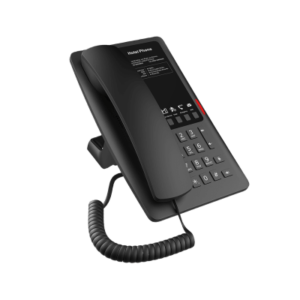 Teléfono IP WI-FI para Hotelería, Puerto USB-A para carga, 5 teclas programables para servicio rápido (Hotline), plantilla personalizable con PoE 3 lateral izquierda 0S400 4