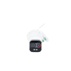 Bala IP Dual / Térmica 2.6 mm (96 x 72) / Óptico 6 mm (4 Megapixel) / Detección de Intrusión por VCA 30 mts /30 mts Luz Blanca / Exterior IP67 / PoE / Sirena y Luz Intermitente Integrada / Micro SD / ColorVu y ACUSENSE 2 DS2TD26082 QA AD 1 p