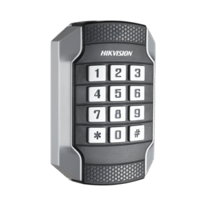 Lector de Tarjetas MIFARE y Contraseñas Hikvision / Wiegand W26 - W34 y RS-485 / IP65 / IK10 / Estetico y Facil de Utilizar / Indicador LED 2 DSK1104MK AD 1 p