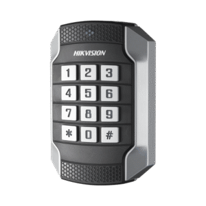 Lector de Tarjetas MIFARE y Contraseñas Hikvision / Wiegand W26 - W34 y RS-485 / IP65 / IK10 / Estetico y Facil de Utilizar / Indicador LED 3 DSK1104MK AD 2 p